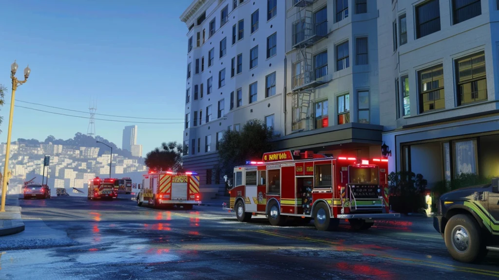 1 Injured in a Hotel Fire in San Franciscos Russian Hill Neighborhood