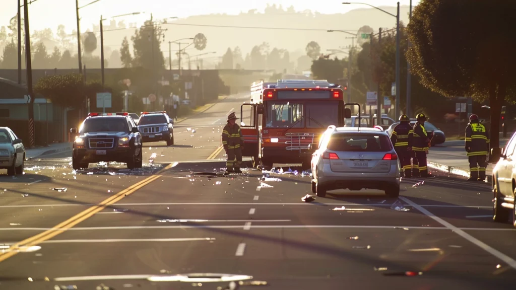 7 Injured in a Bus Accident on Highway 4 in Antioch