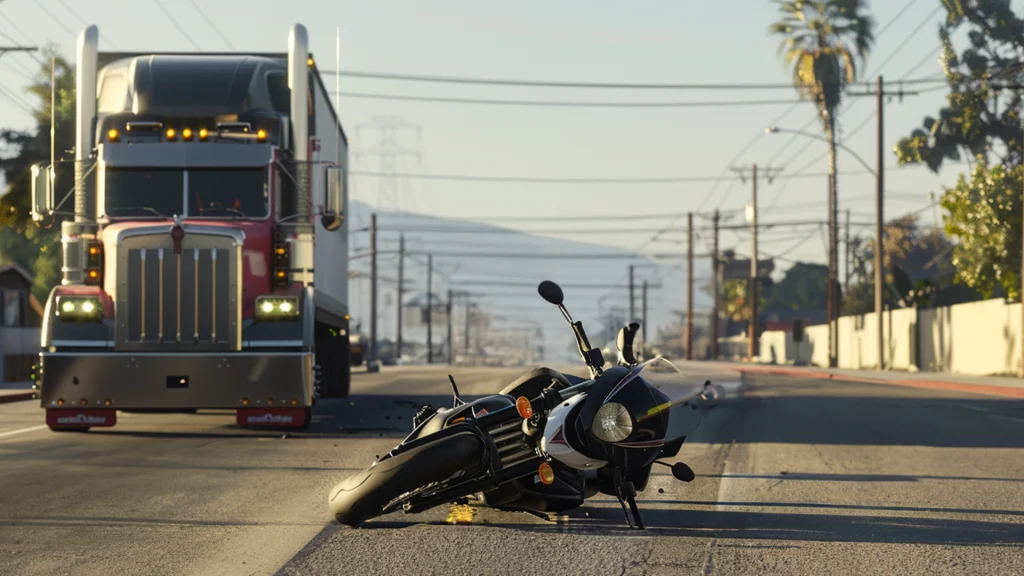 Accident Involving Big Rig and Motorcycle in Rosemont