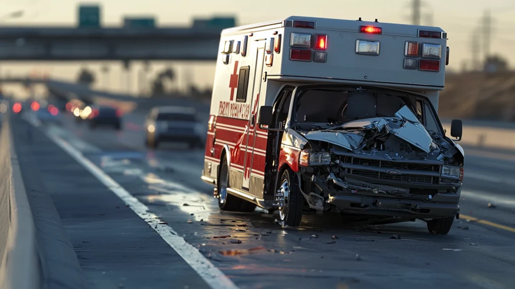 Ambulance Involved in Crash on Highway 50 Ramp in Sacramento