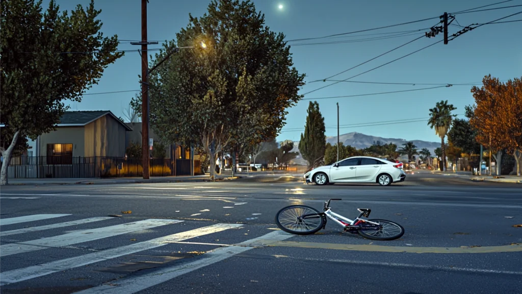 Bicyclist Hospitalized After Car Collision in Fresno