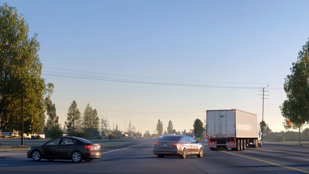 Big Rig and Vehicle Accident in San Joaquin County