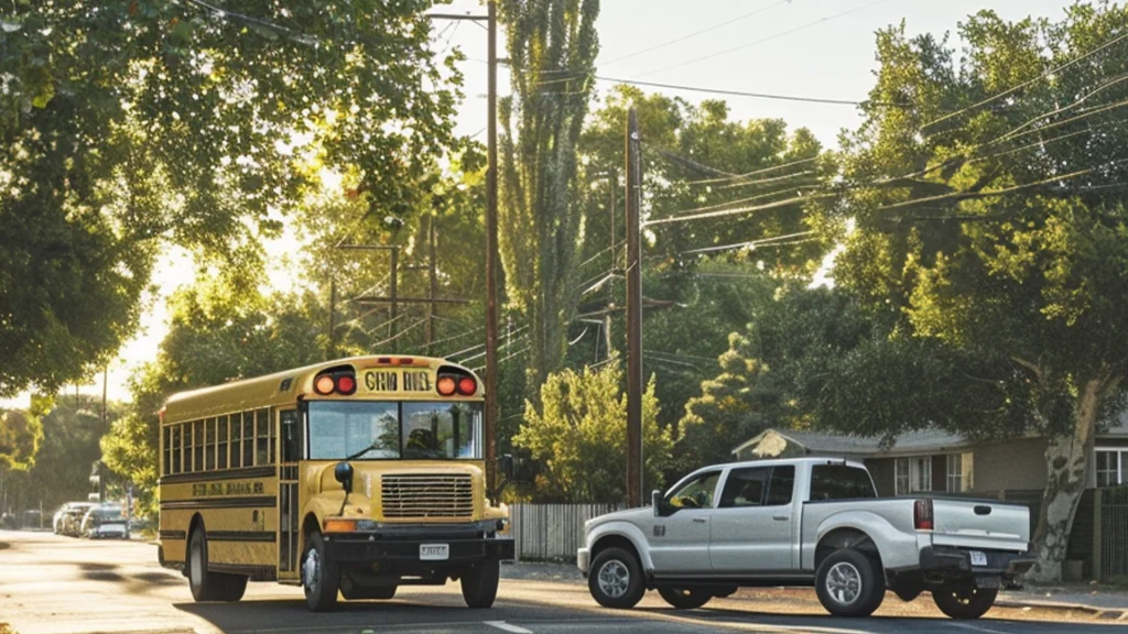 DUI Driver Hits a School Bus Bus Driver Hospitalized in Galt