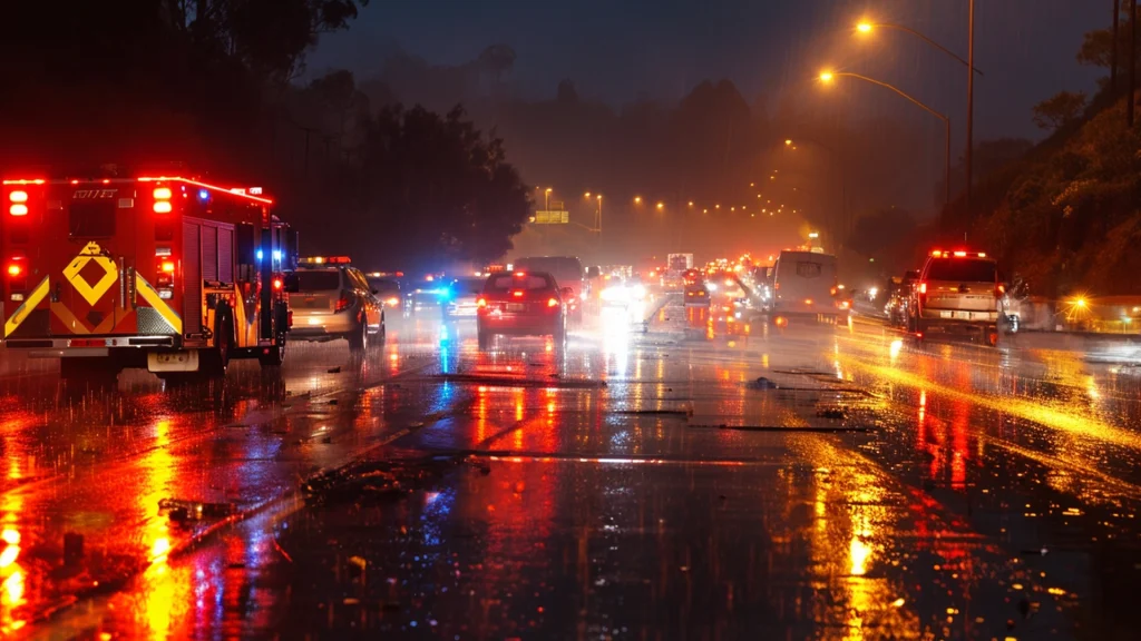 Driver Exits Car was Hit by a Van on I-280 in San Francisco