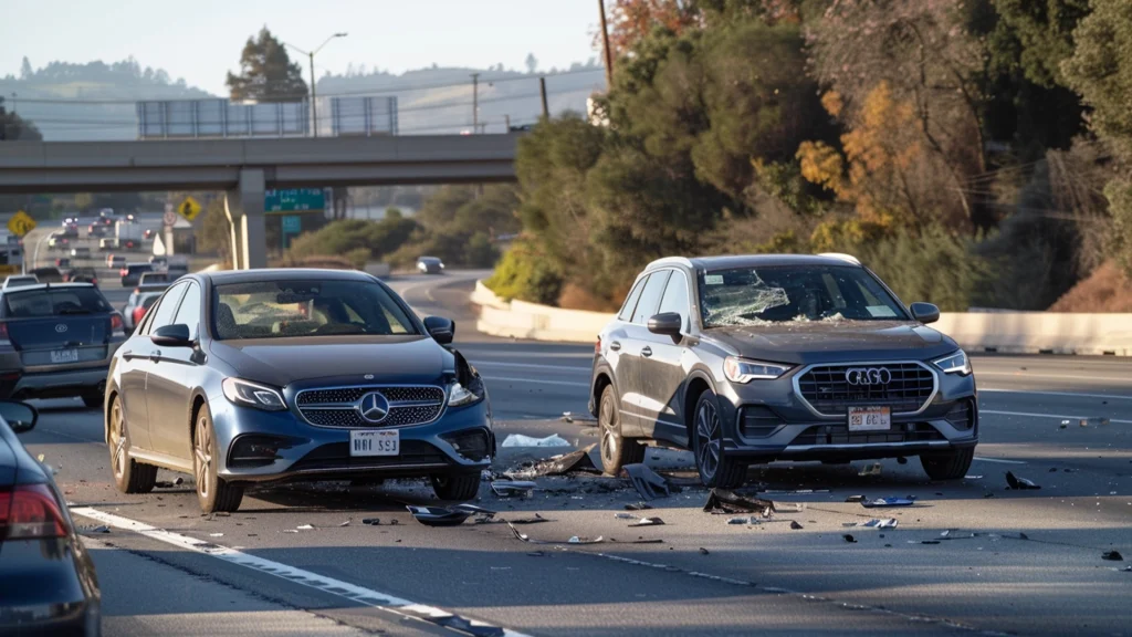 Driver Flees after a Multi-Vehicle Crash Along I-680 in Concord