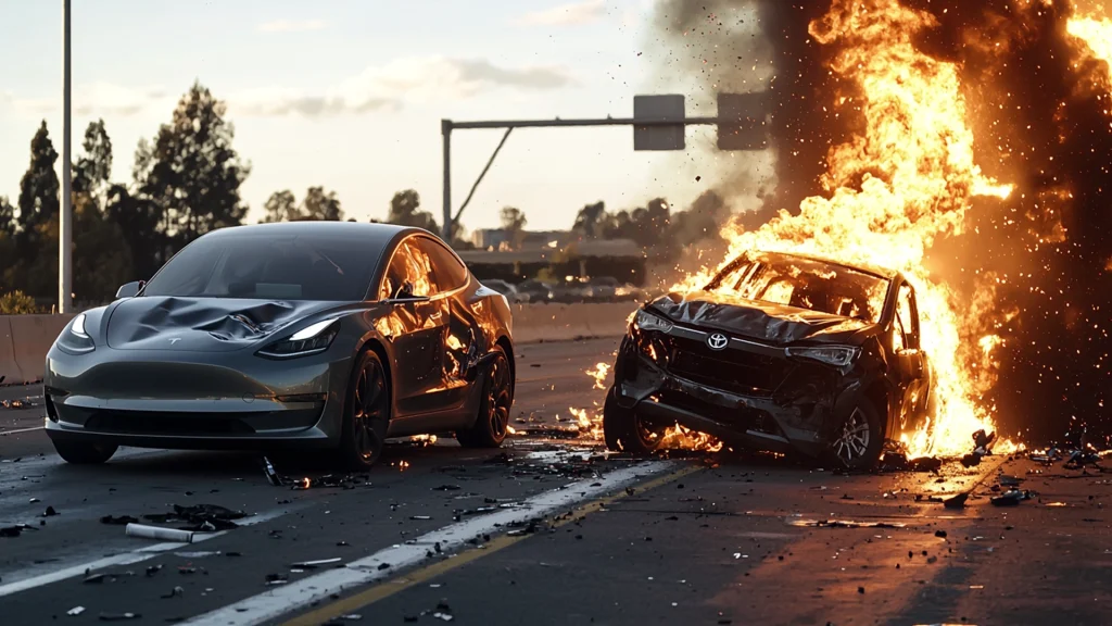 Fiery Multi-Vehicle Crash on I-680 in Walnut Creek