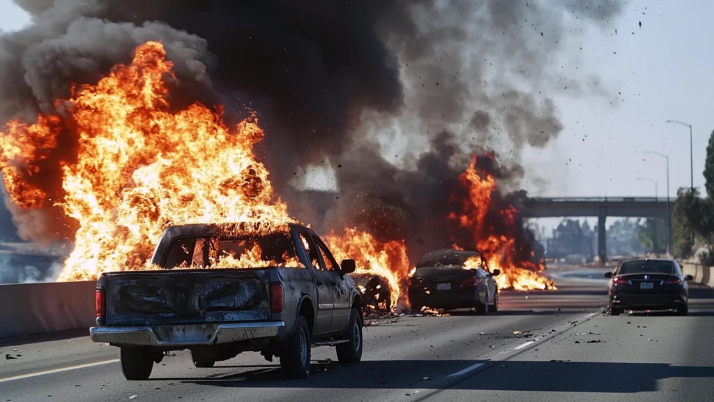 I-80 Closed After Fatal Multi-Vehicle Fire in Sacramento