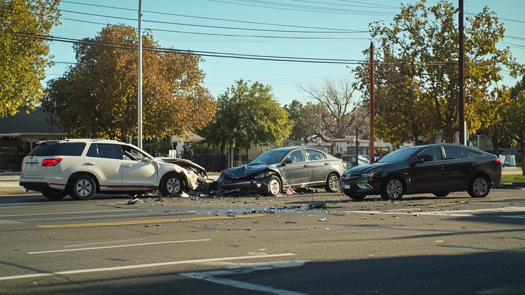 Injuries Reported after a Multi-Vehicle Crash in Sacramento