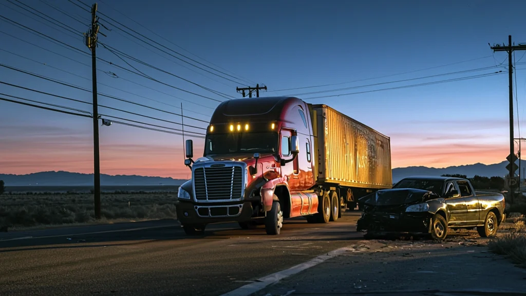 Man Hospitalized After Semi-Truck Crash in Tulare County