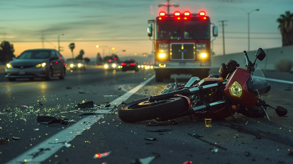 Motorcyclist a Pickup Truck Collide on I-5 in Stockton