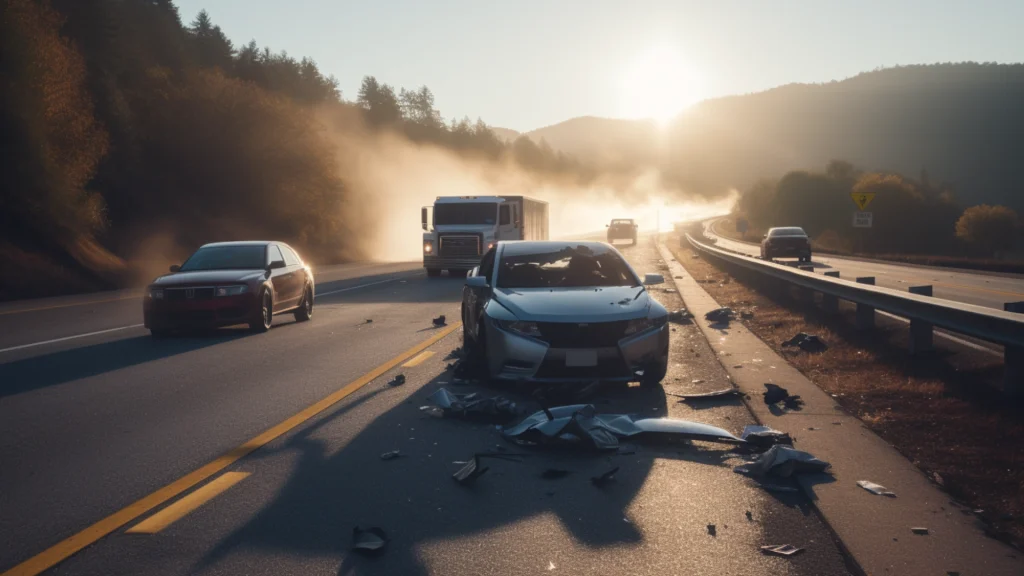 Multi-Vehicle Accident on Highway 101 in Marin County