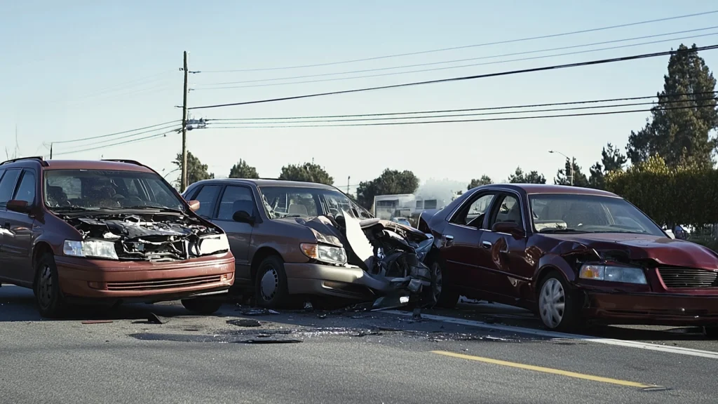 Multi-Vehicle Collision on Highway 101 in San Francisco