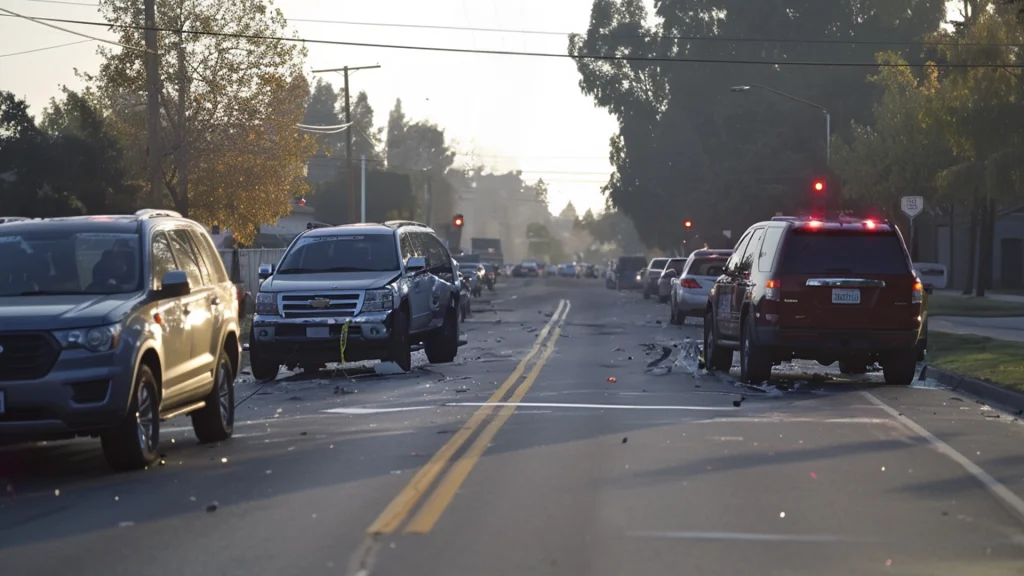 Multi-Vehicle Crash with Possible Injuries North of Stockton