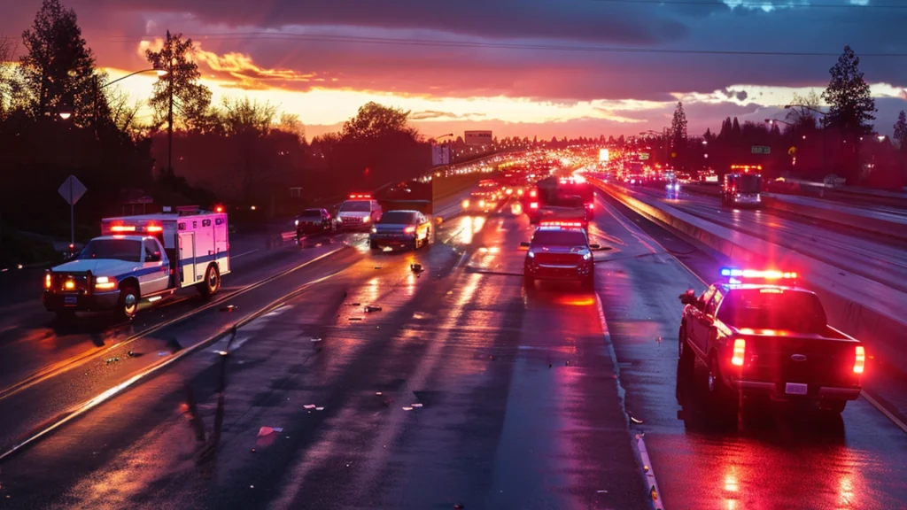 Multi-Vehicle Hit Run Crash on Hwy 99 in Central Oak Park