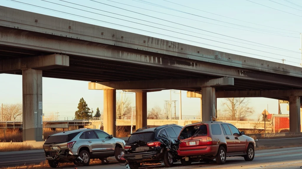 Multi-Vehicle Accident In Sacramento On Fruitridge Overpass