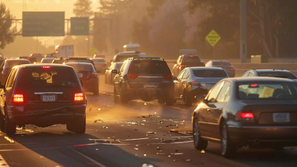 Uno herido en un choque de varios vehículos en la Autopista 50 en Folsom