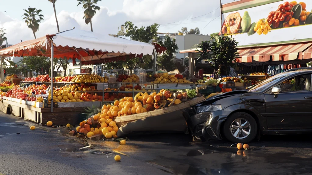 Accidente peatonal en el mercado de agricultores de El Cerrito deja dos heridos