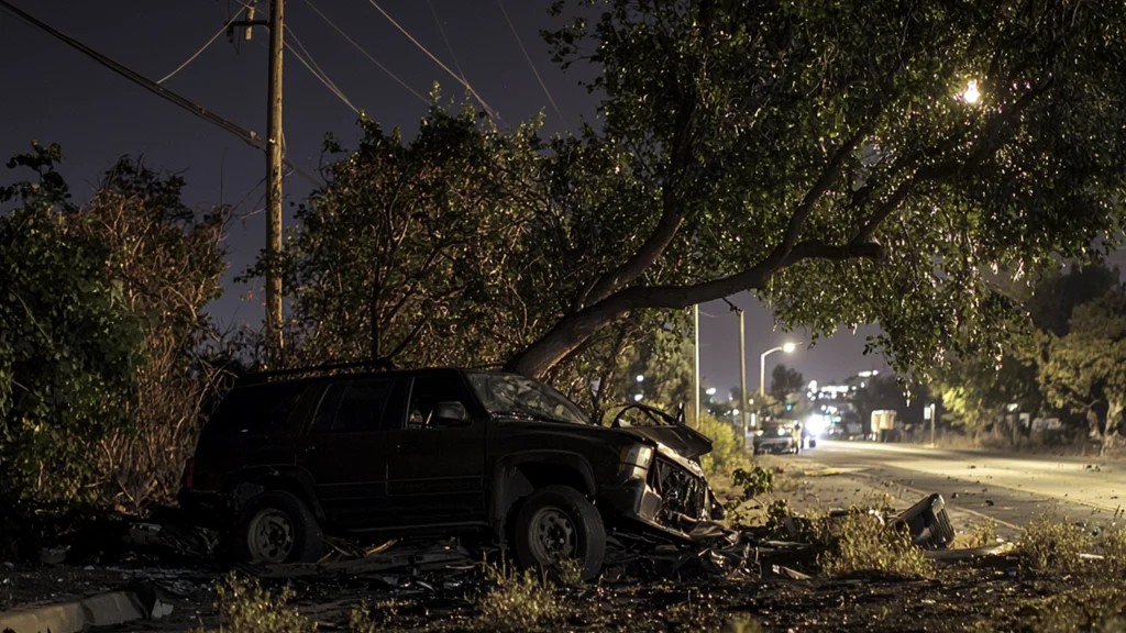 Six Hospitalized after a Single-Vehicle Accident in Turlock