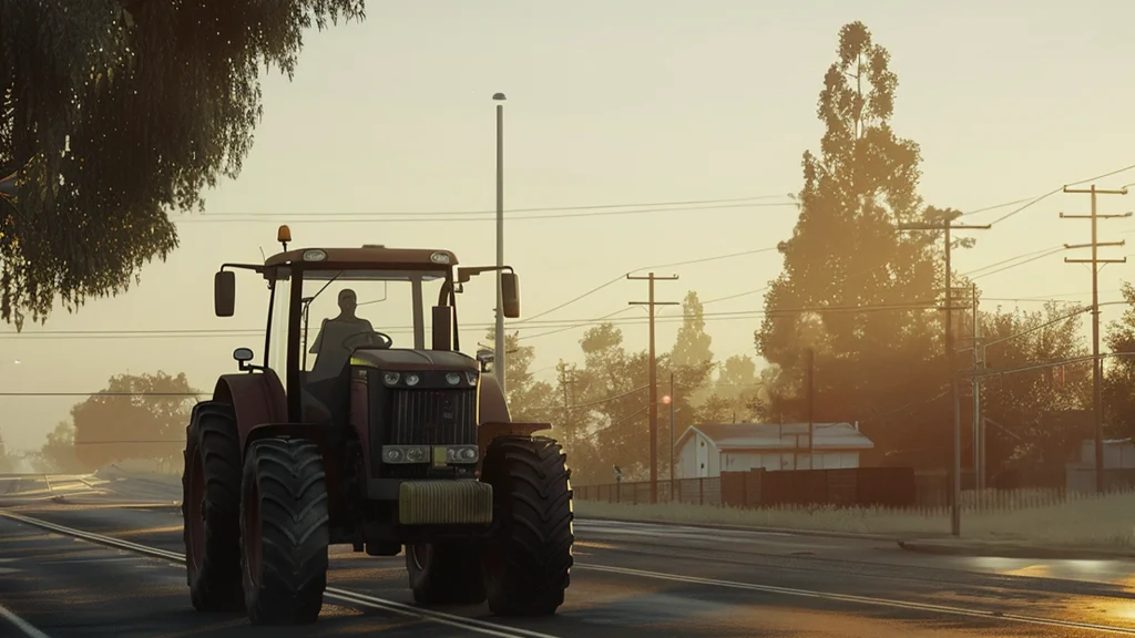 Tractor and Vehicle Collision in Stockton Results in an Injury