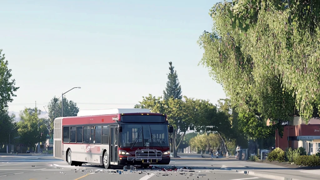 Transit Bus Head-On Collision Injures Two in Arden-Arcade