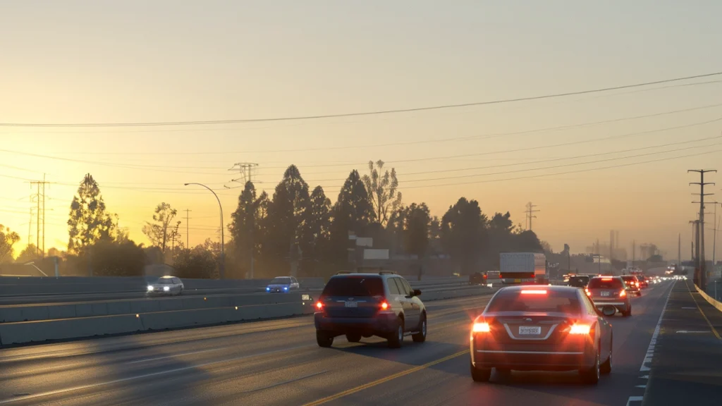 Reportan colisión entre dos vehículos en la autopista 99 en Elk Grove