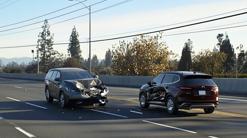 Two-Vehicle Crash on Highway 24 in Lafayette