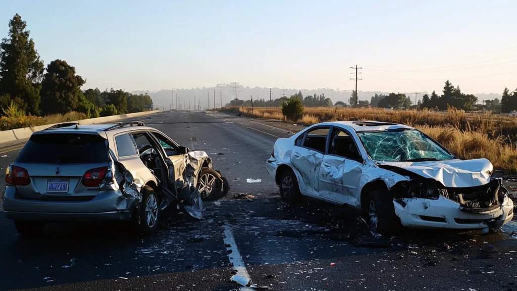 Two-Vehicle Crash on I-80 in North Highlands Injures a Woman