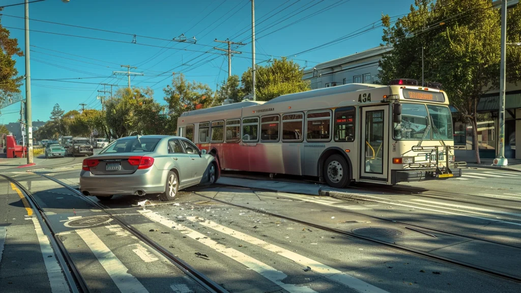 Vehicle Crashes Head-On with a AC Transit Tempo Bus in Oakland