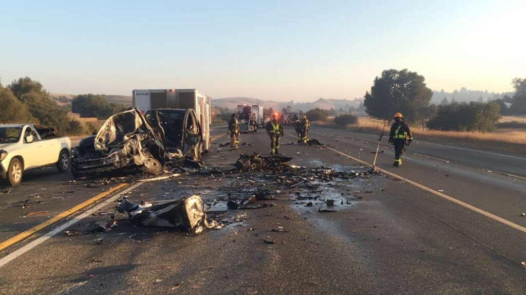 Tragic Two-Vehicle Collision on Interstate 5 Claims Life and Injures Two
