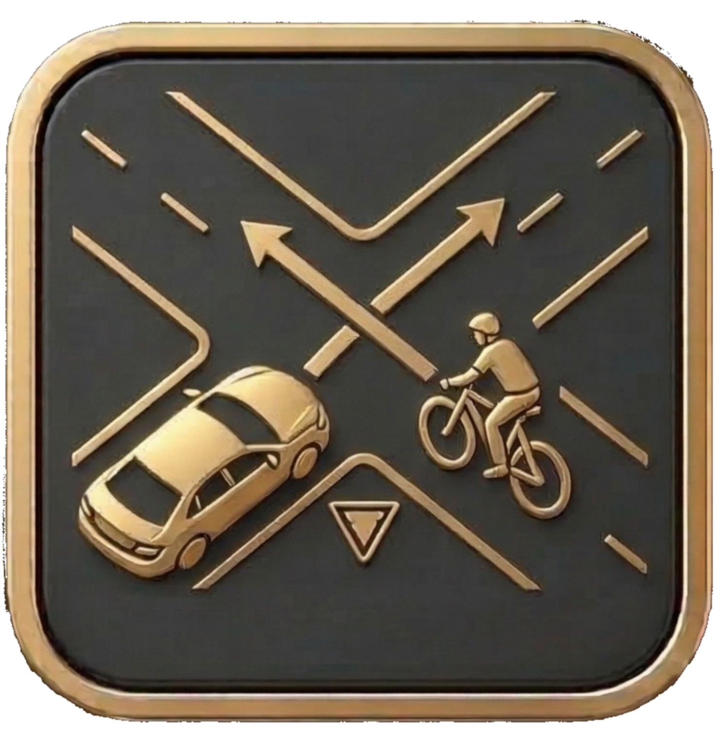 Right-of-way bicycle accident