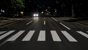 Aftermath of a fatal pedestrian and motorcycle accident on Santa Teresa Boulevard in Gilroy, California.