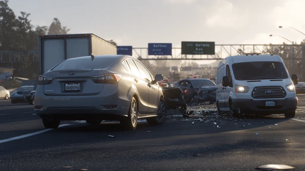 CHP investigation on I-280 in Daly City following a fatal multi-vehicle, pedestrian-involved accident.