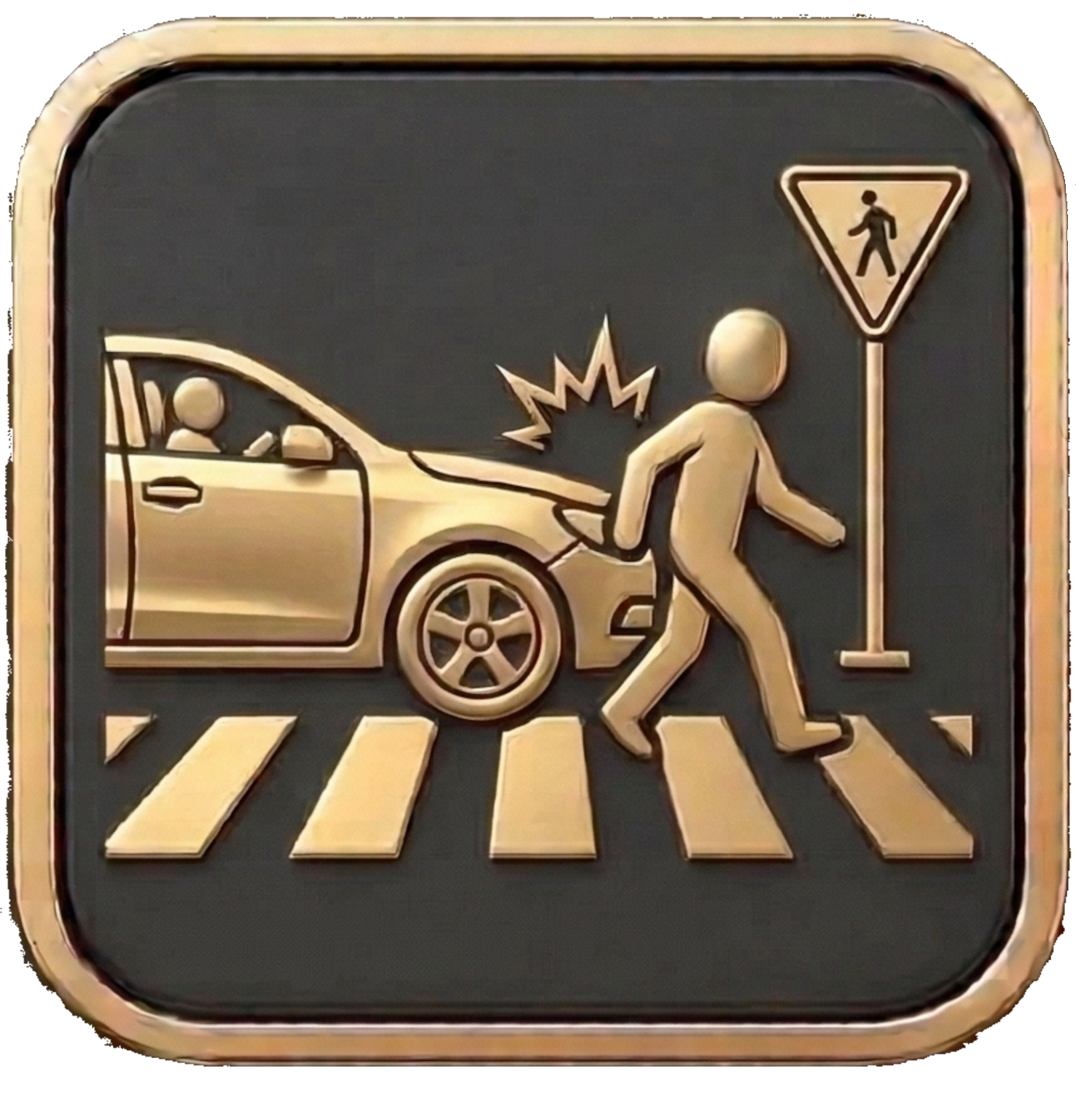 Crosswalk pedestrian accident