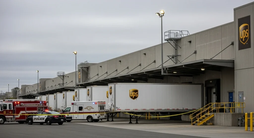 Emergency response to fatal workplace incident at UPS facility in Richmond